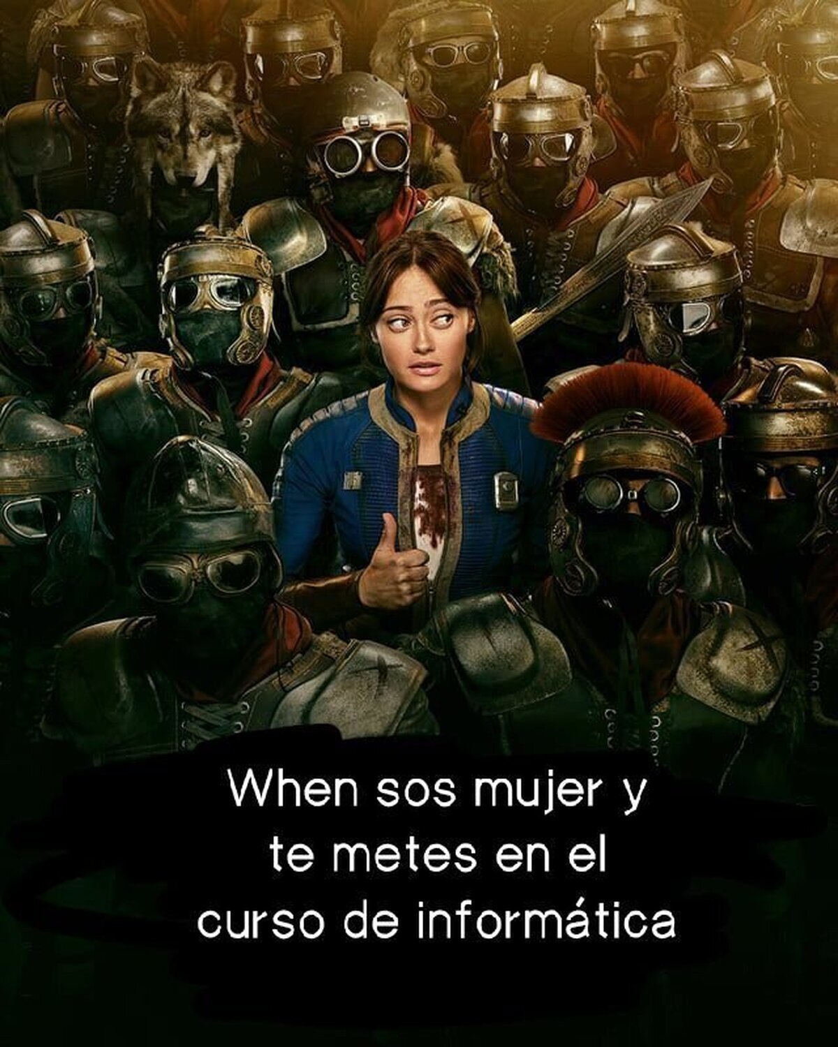 Una chica en la facultad de informática
