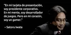 As&iacute; se presentaba Satoru Iwata