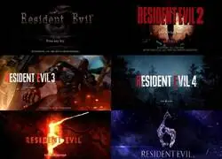 Las pantallas de inicio de Resident Evil