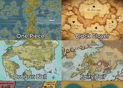 Los mapas de algunos animes