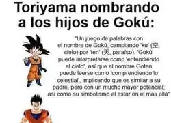 Goku nombrando hijos