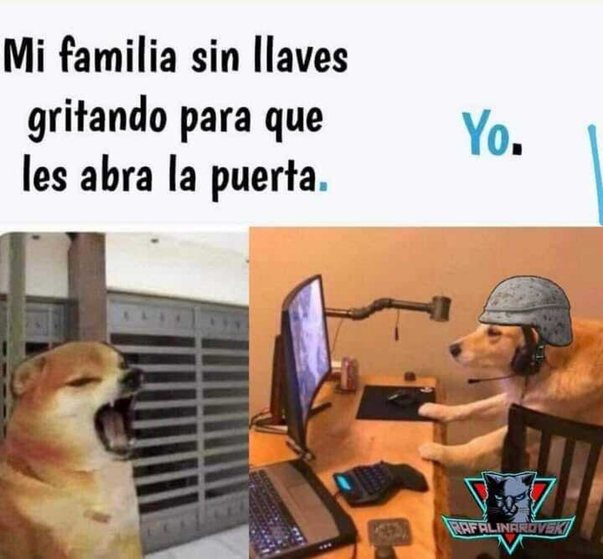 En un momento, familia..
