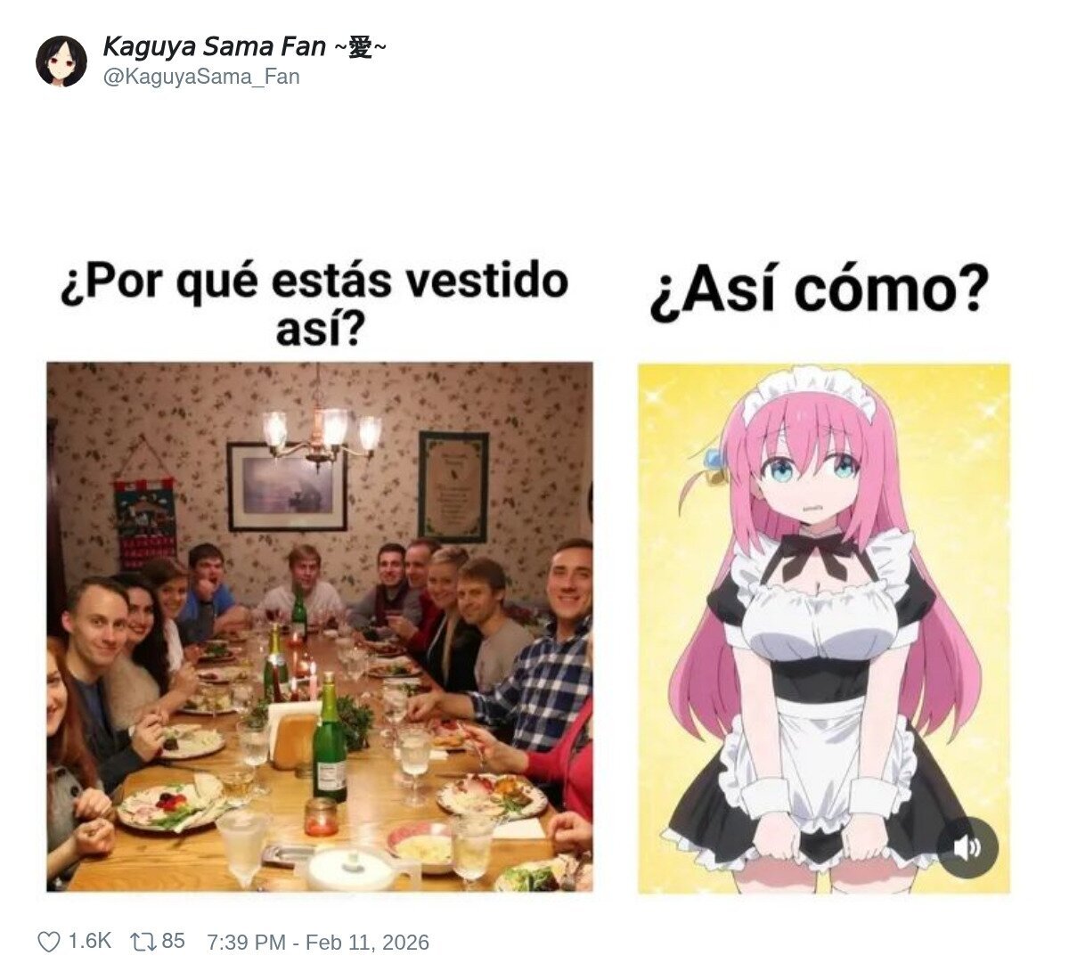 El rarito de la cena familiar