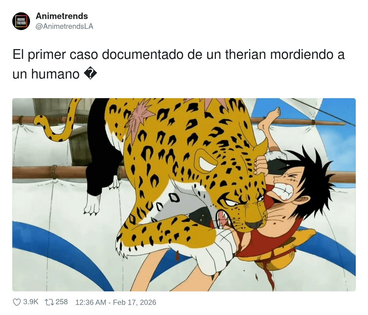 El primer caso documentado de un therian mordiendo a un humano