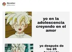 La verdadera evoluci&oacute;n no es Super Saiyan: es pasar del amor al Excel