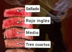 Me gusta mi carne en el punto "jedi traidor"