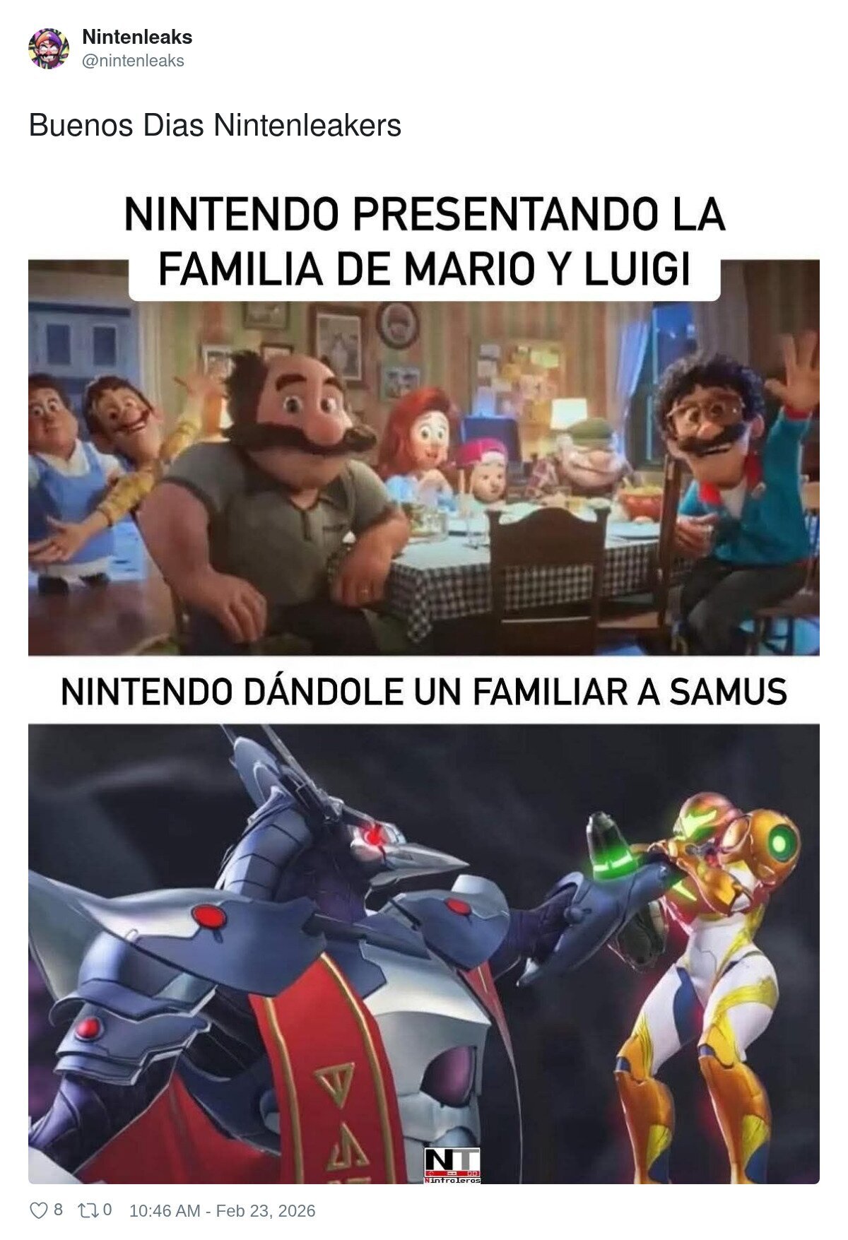 Las familias en Metroid