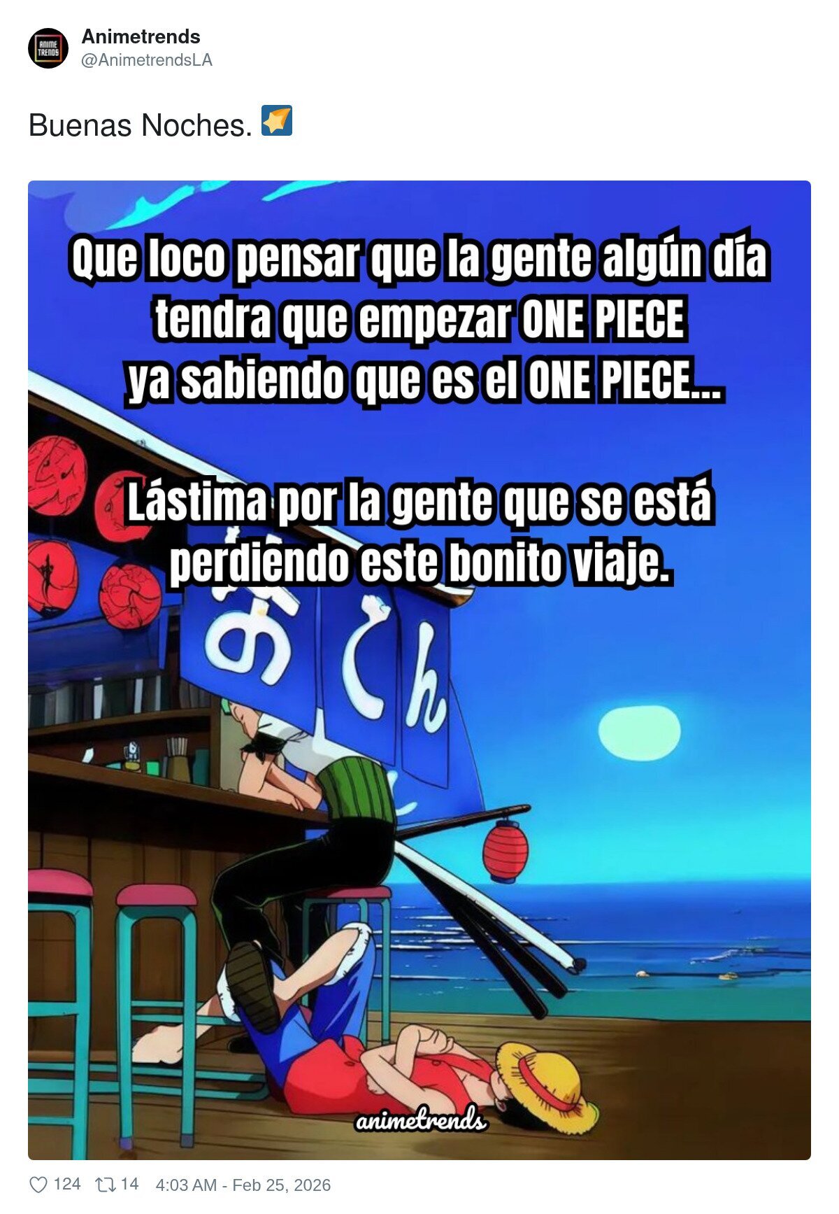 No tarden en empezar