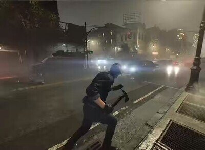 Si, acabas de ver a Leon hacerle parry a un coche.