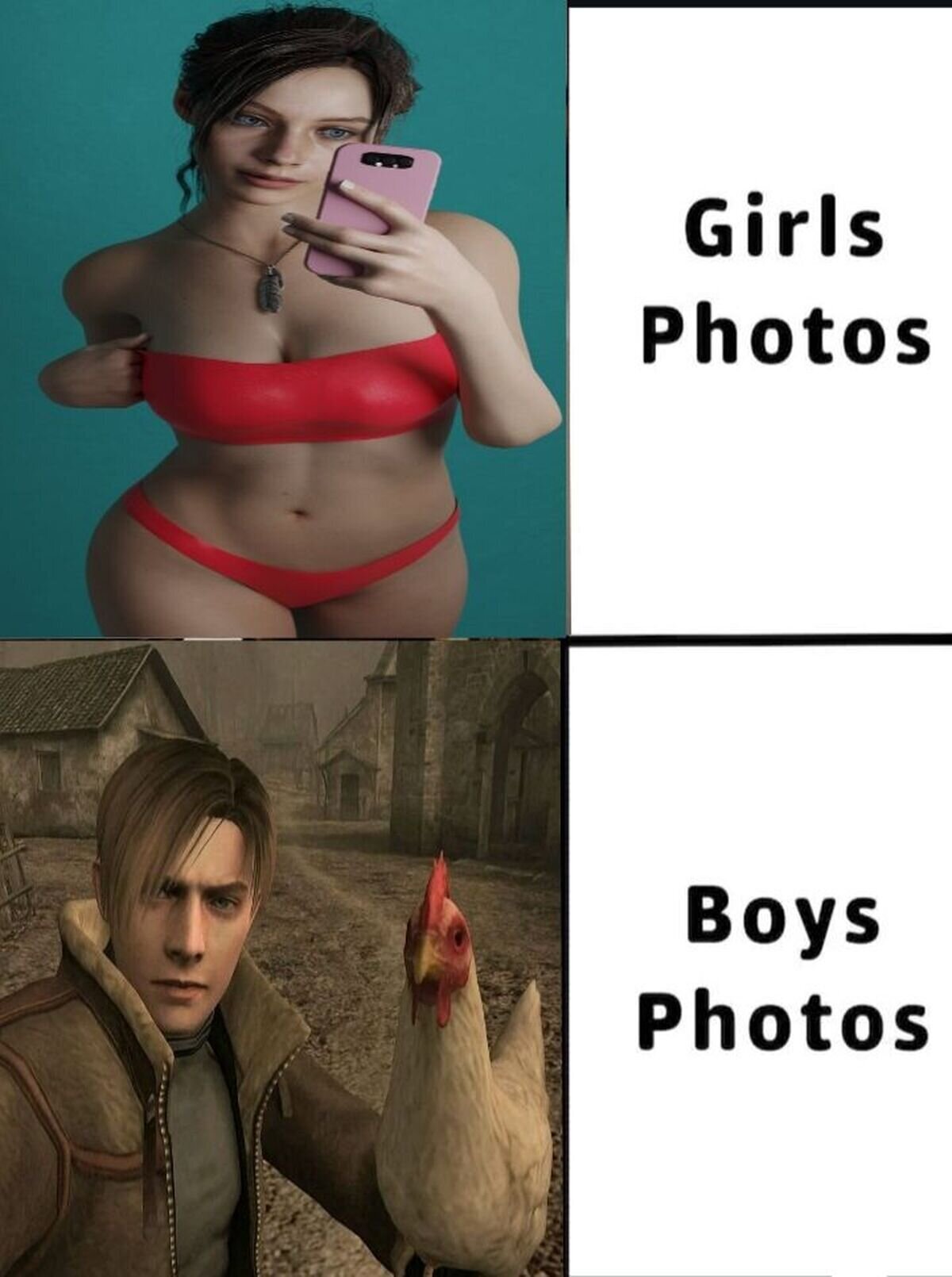 Ambas fotos tienen su encanto.