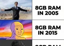 8GB de RAM a trav&eacute;s de los a&ntilde;os