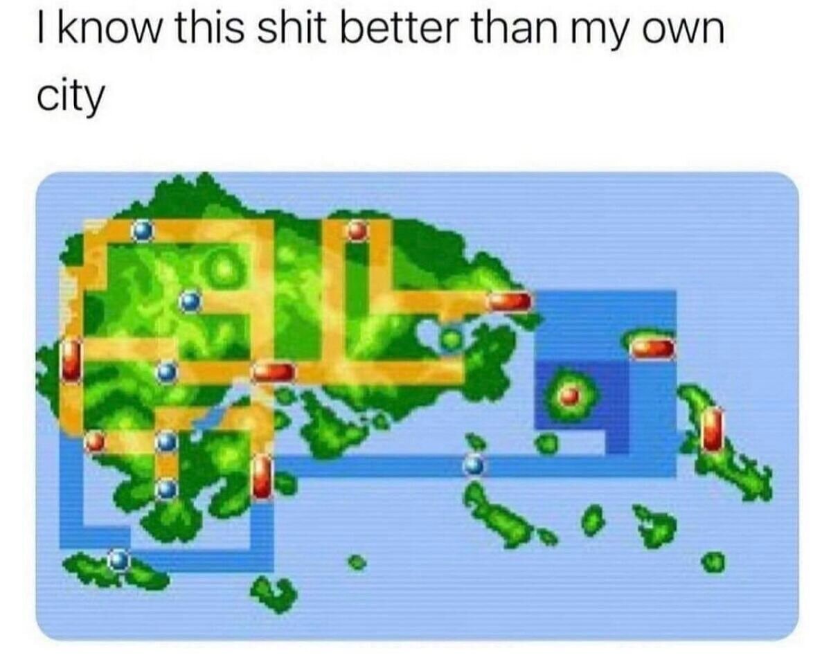 Me s&eacute; el mapa del Pok&eacute;mon mejor que el de mi barrio