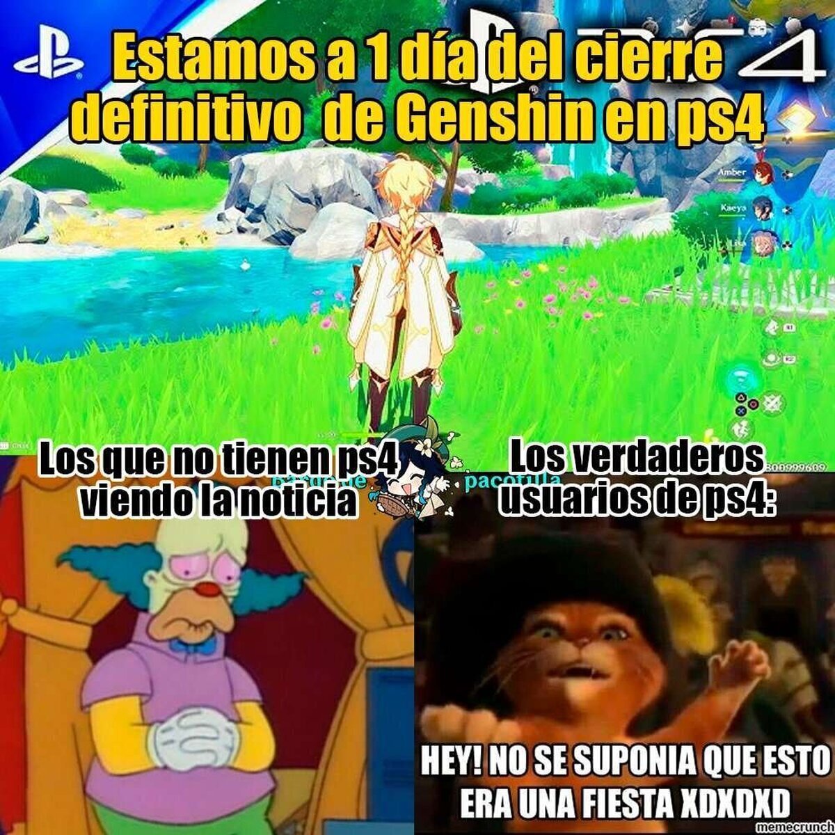 Genshin finalmente cierra en PS4