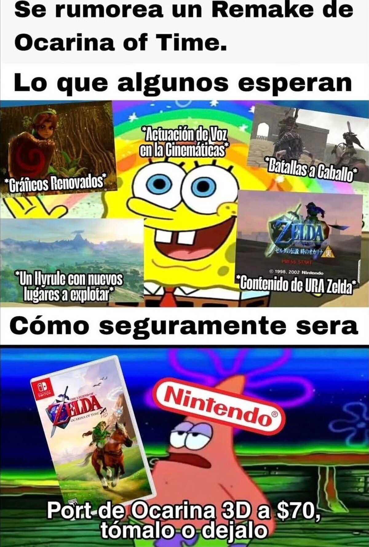 Nintendo, te conozco. Por favor, no.