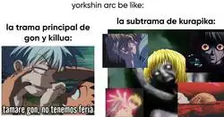 Que mal lo pas&oacute; Kurapika