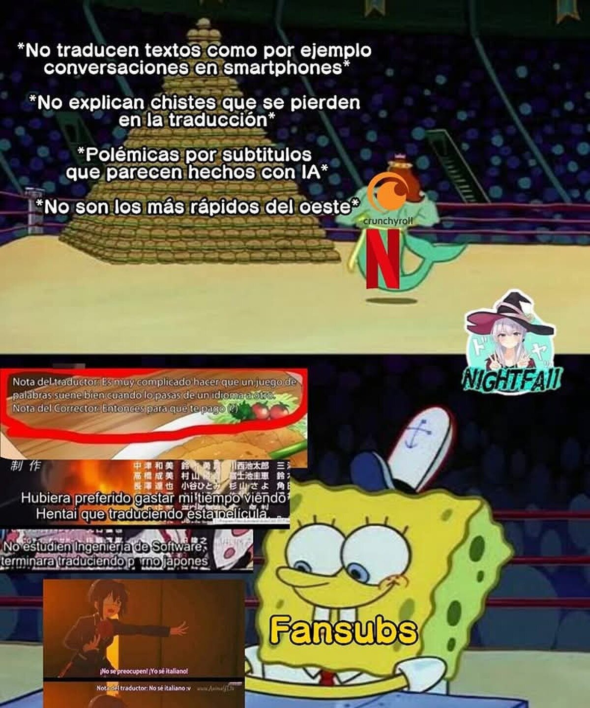 Los fansubs de toda la vida, siempre