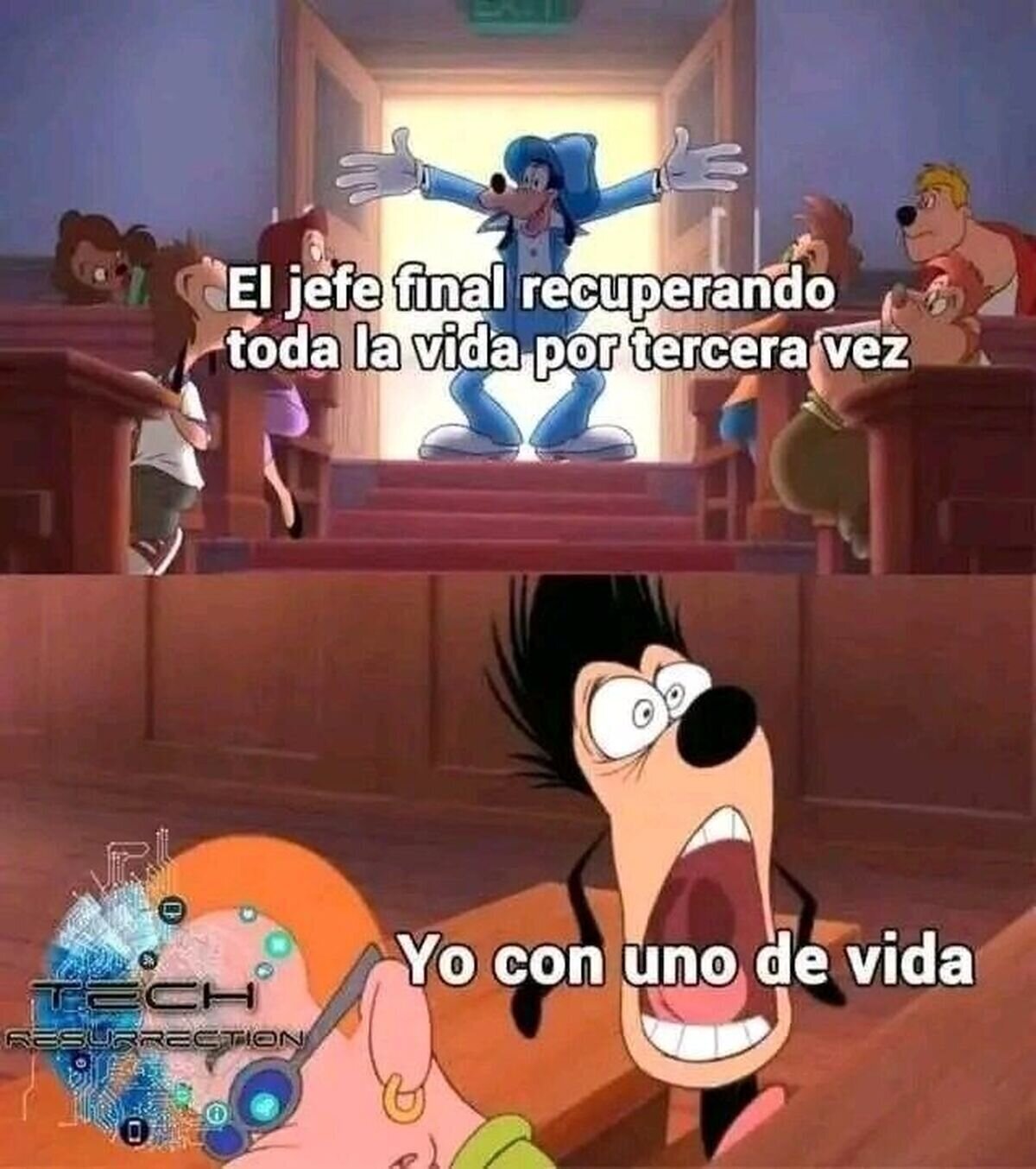 El jefe final con tres fases y yo rezando para que no me roce