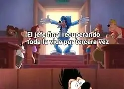 El jefe final con tres fases y yo rezando para que no me roce