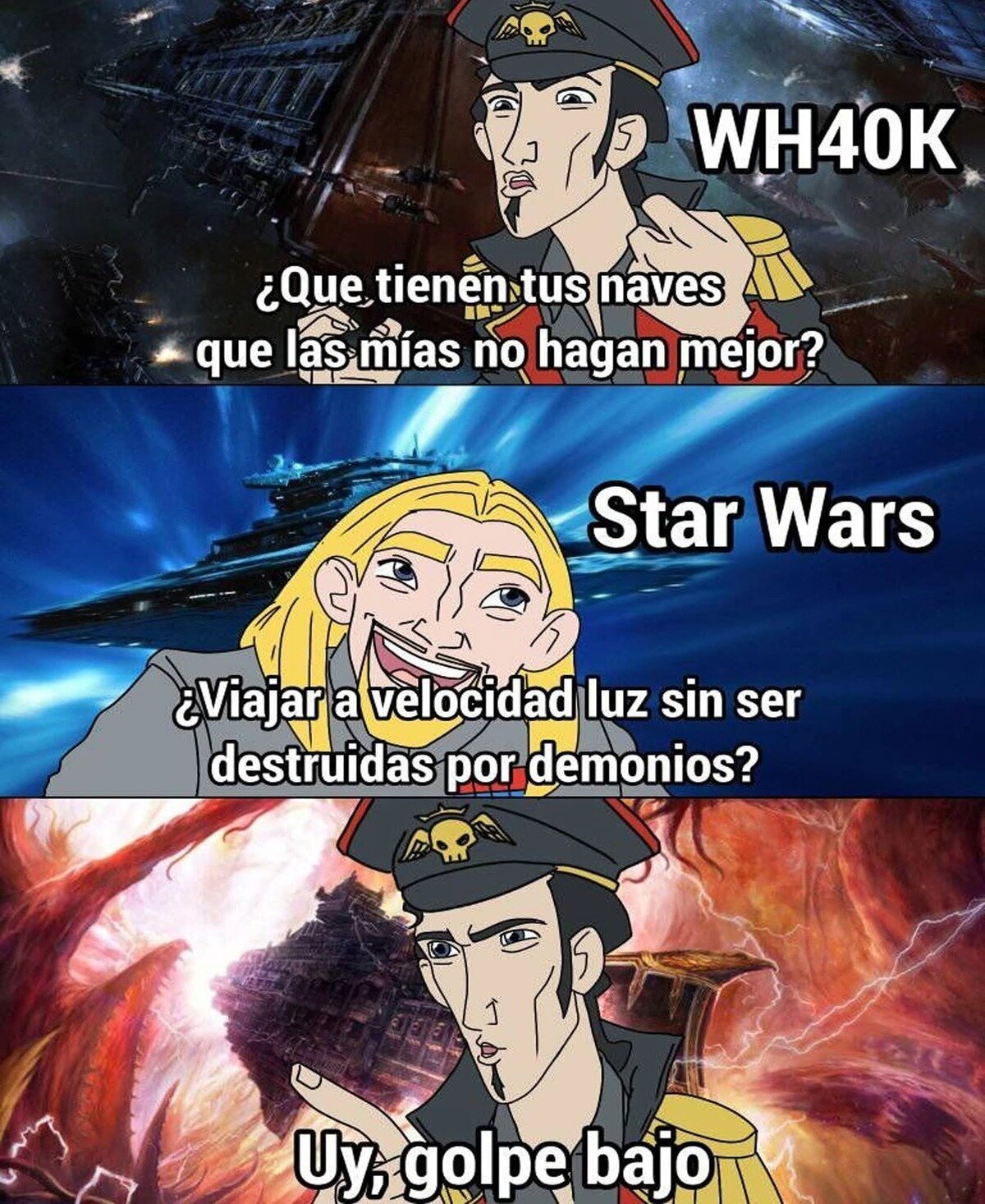 Las carencias de naves de Warhammer