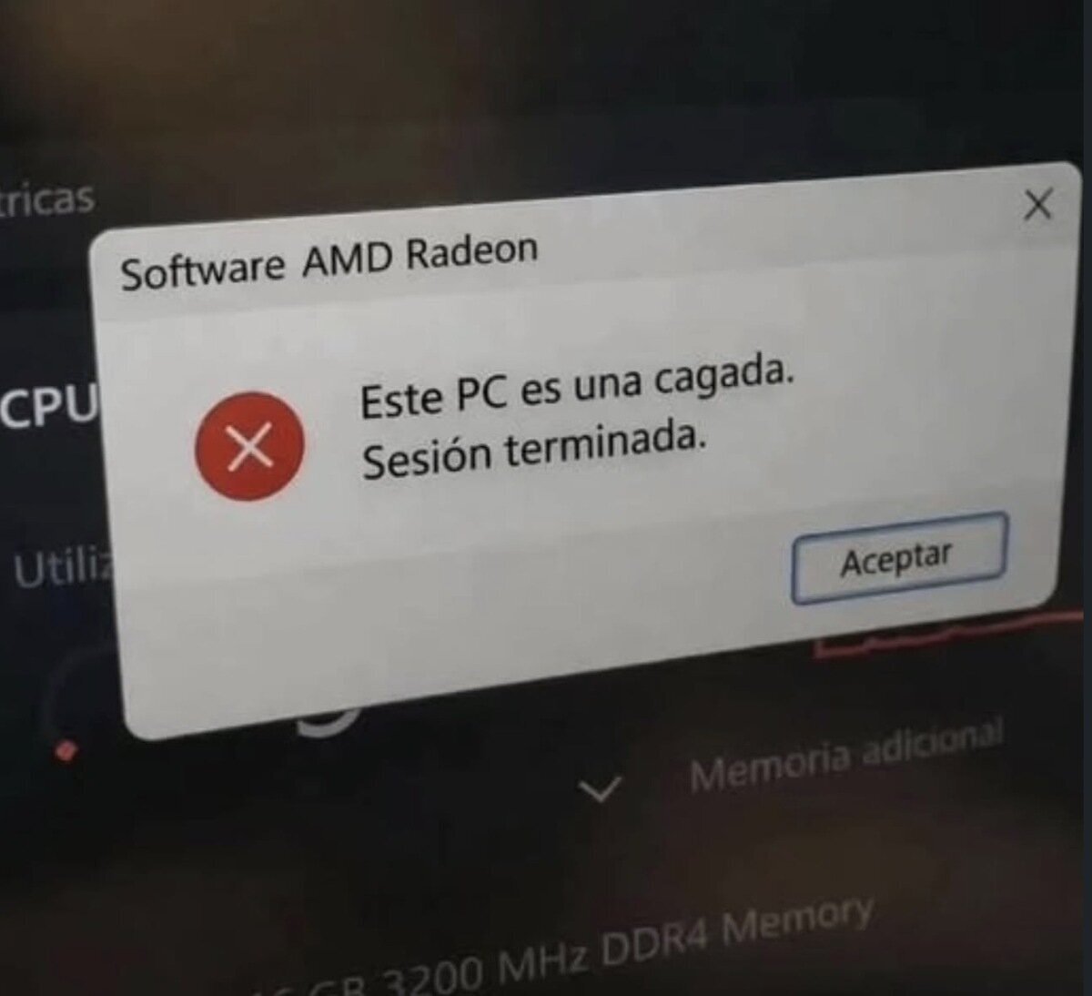Cuando hasta el PC te suelta la verdad sin filtro y te manda a dormir