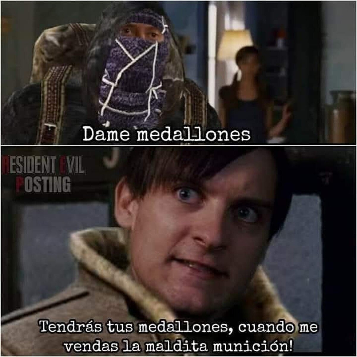 &iquest;Y qu&eacute; hace el con esos medallones?