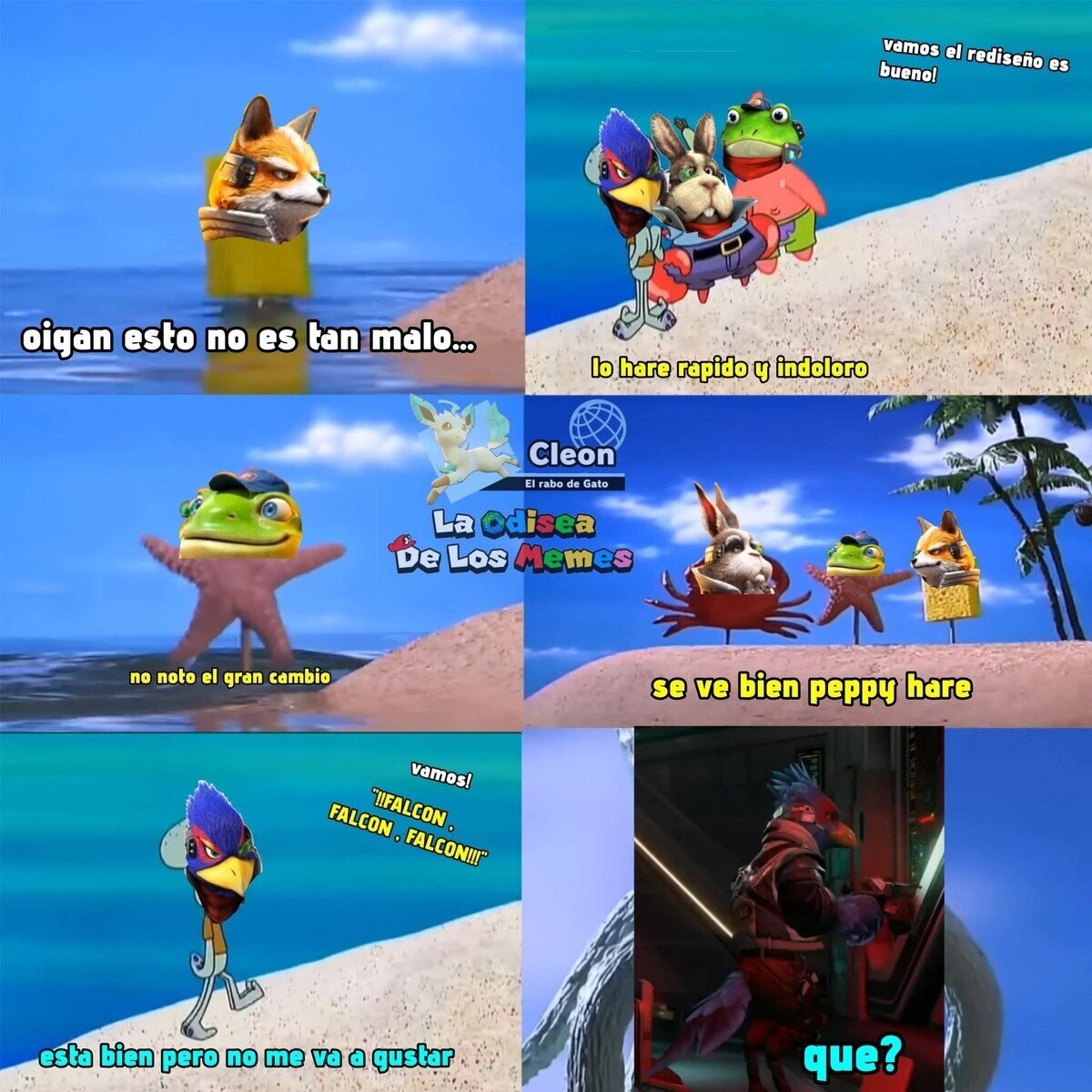 Los rediseños de Star Fox