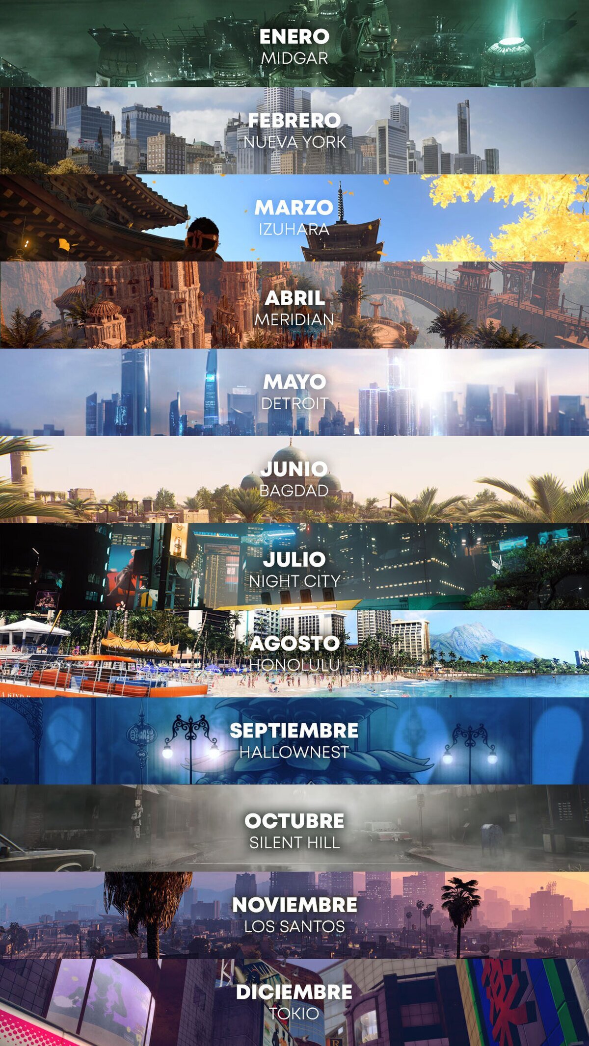 Un mes por cada locaci&oacute;n de videojuegos