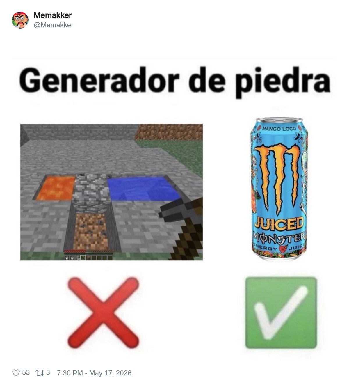 Minecraft te ense&ntilde;a a ser un artista, Monster te ense&ntilde;a la importancia de hidratarse bien