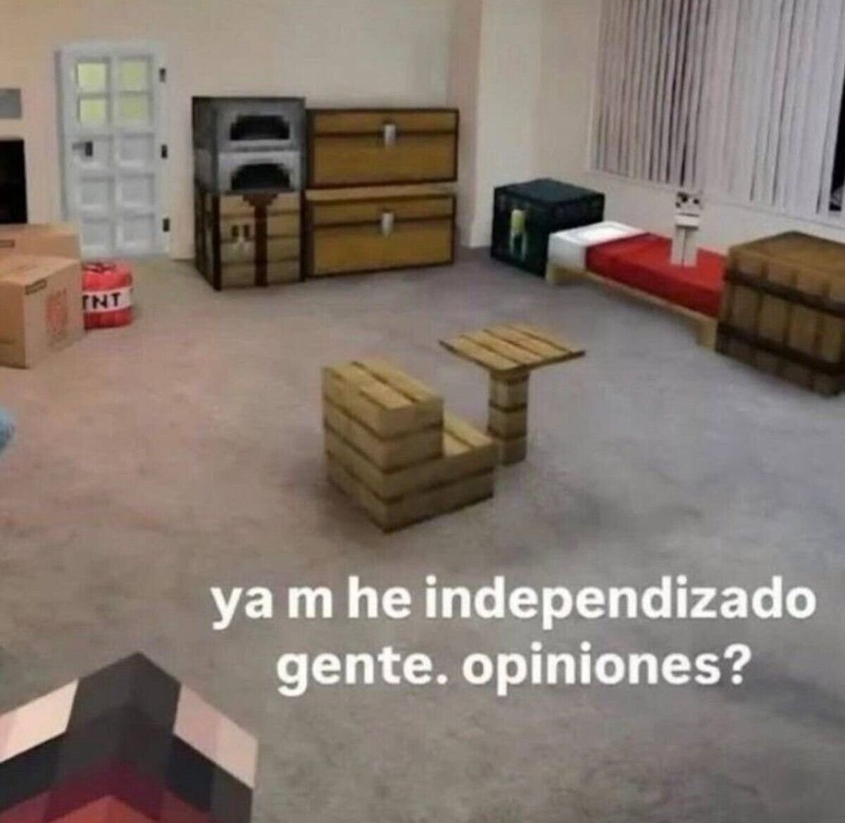 Ya m'he mudao a mi propia casa