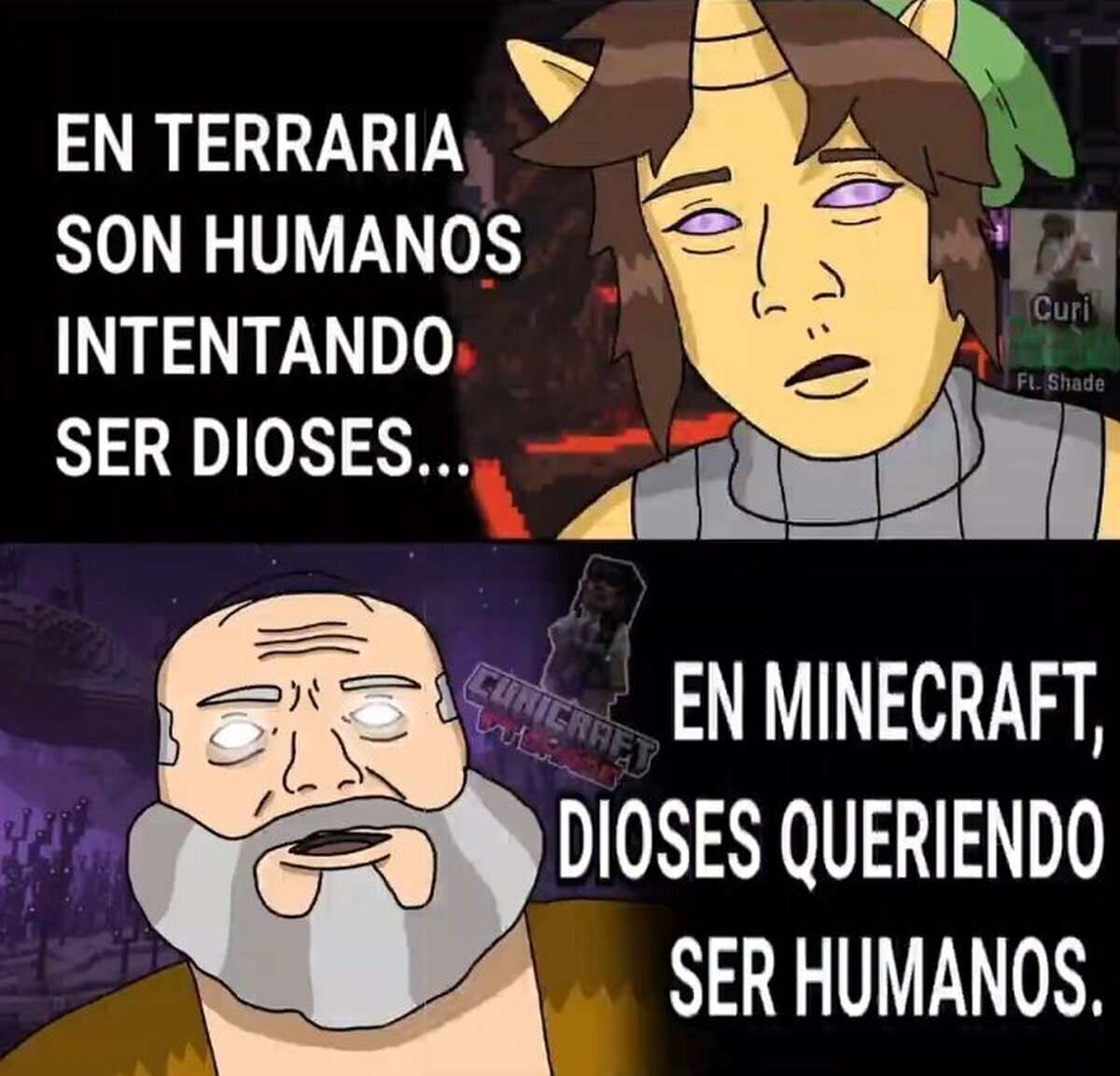 Los dioses de Minecraft tienen m&aacute;s humanidad que los de Terraria, vaya iron&iacute;a