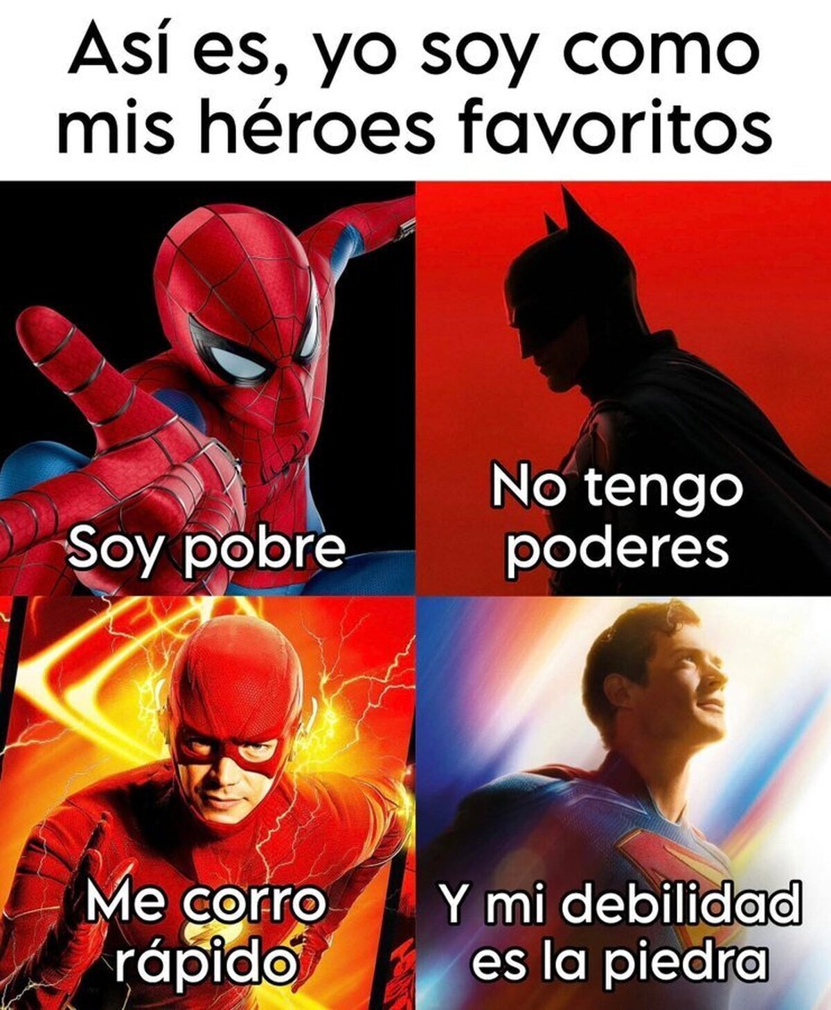 Tengo cosas de superheroes