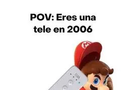 Y la tele segu&iacute;a funcionando