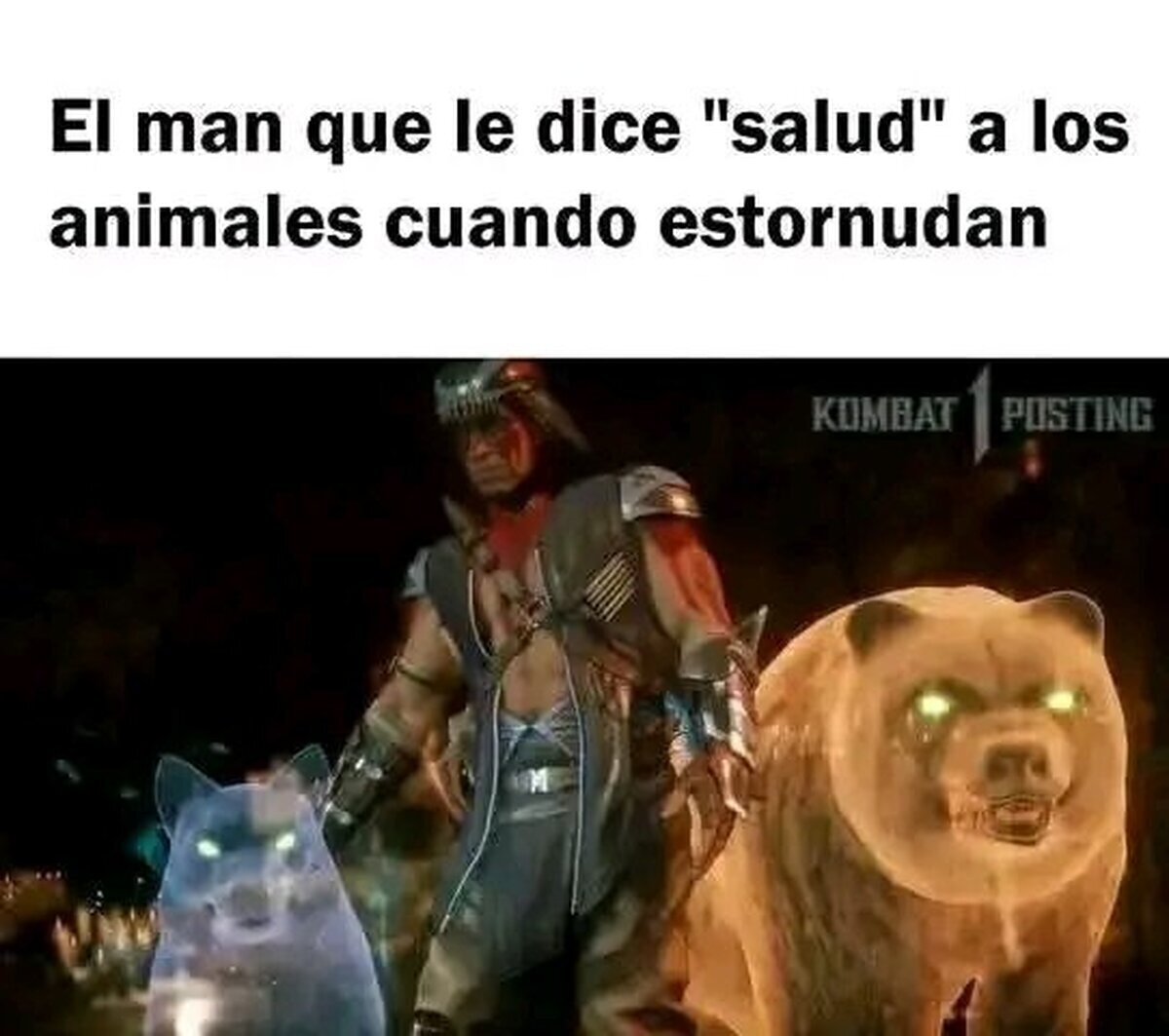 También es raro ver a un animal estornudar