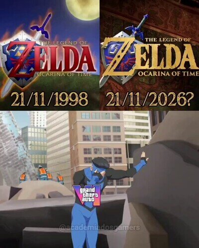 Los se&ntilde;ores huevos de Nintendo de publicar Ocarina of Time a la par de GTA VI