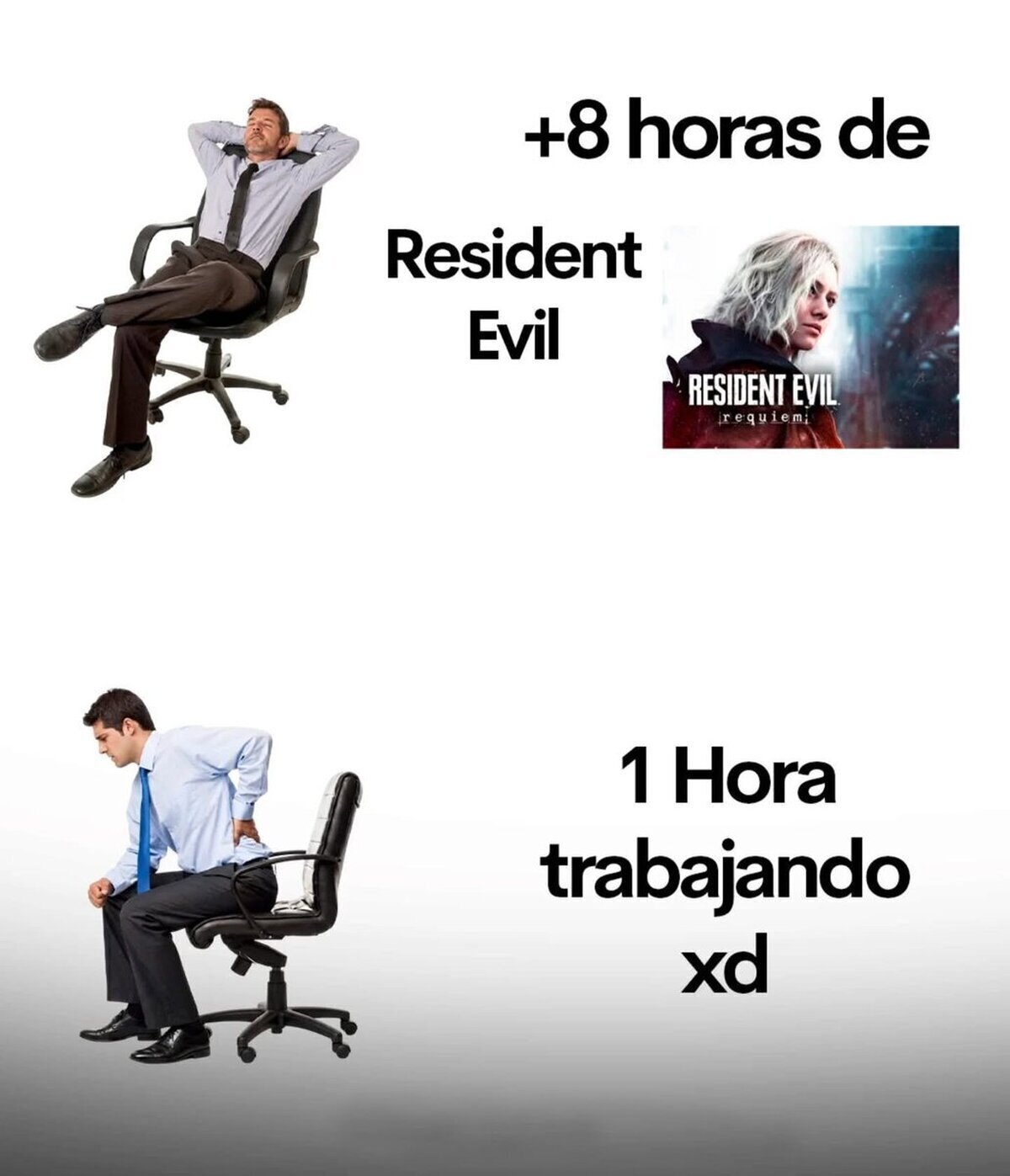 8 horas de Resident Evil vs 1 hora currando: adivina cu&aacute;l te deja m&aacute;s destrozao