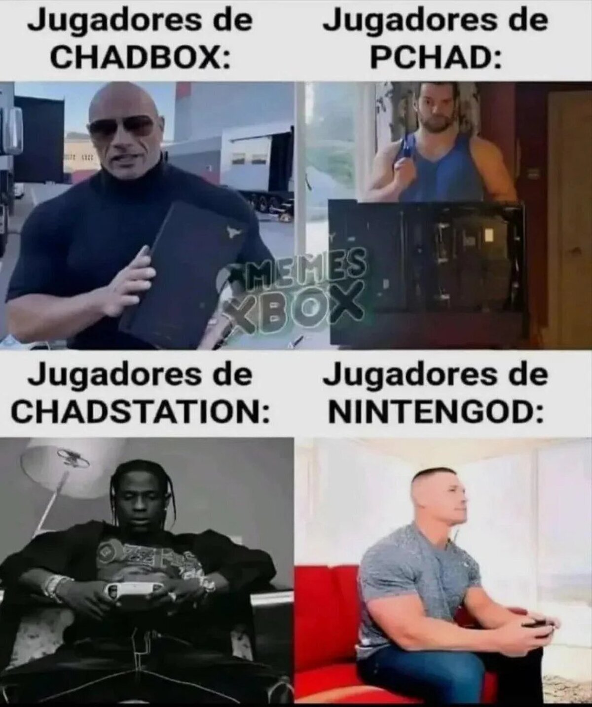 Todos unos chads... excepto los de m&oacute;vil
