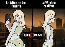 La bruja de Left 4 Dead en los fanarts
