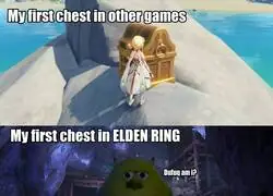 En otros juegos: cofre legendario. En Elden Ring: ah, pues muere entonces