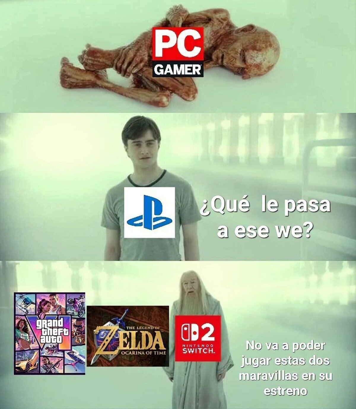 PC gamers teniendo que pasarla mal
