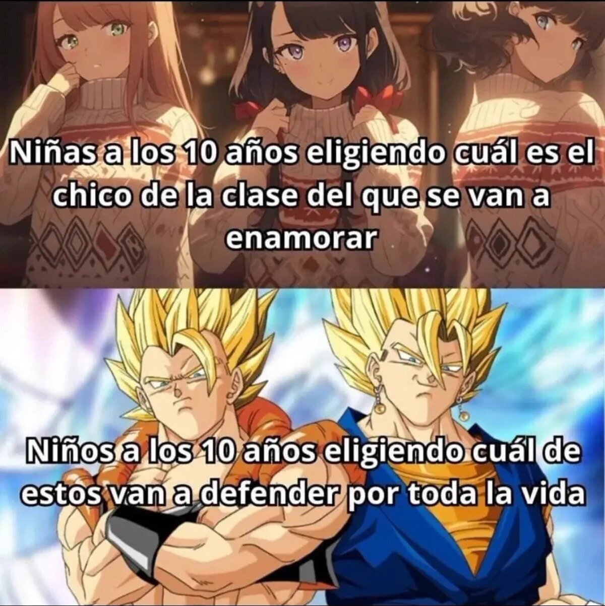 Vegetto o Gogeta, elige.