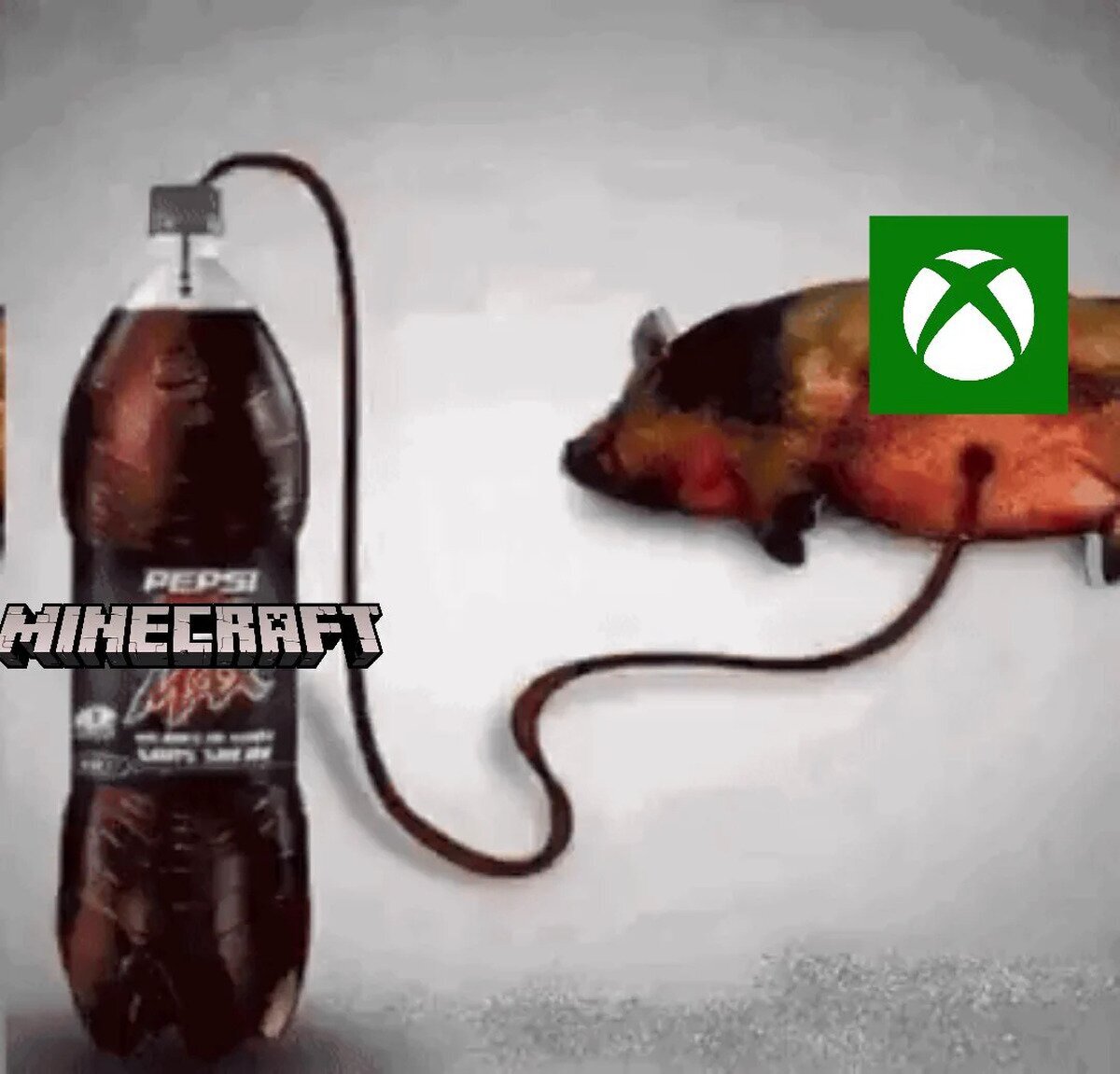 Minecraft intentando mantener a Xbox