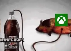 Minecraft intentando mantener a Xbox