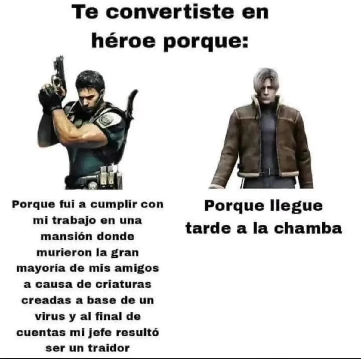 Resident Evil y sus heroes