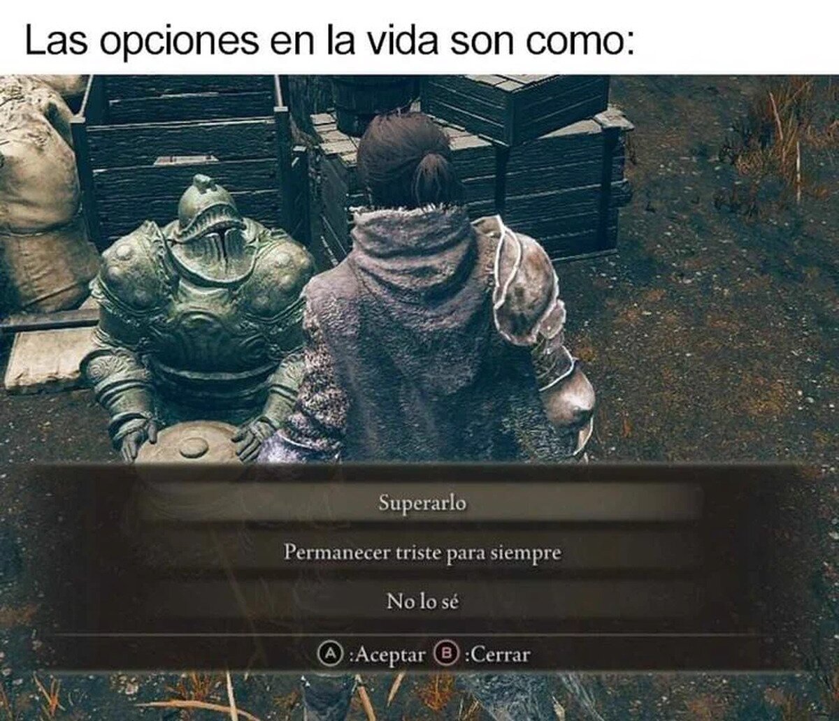 Las tres opciones de la vida y todas te fastidian la existencia