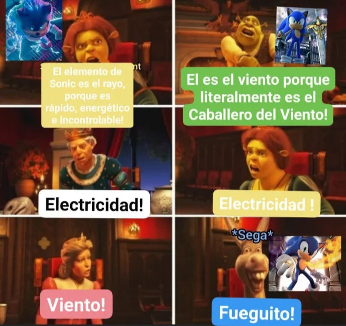 &iquest;Cual es el elemento de Sonic?