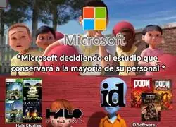 Microsoft eligiendo qu&eacute; estudio cerrar