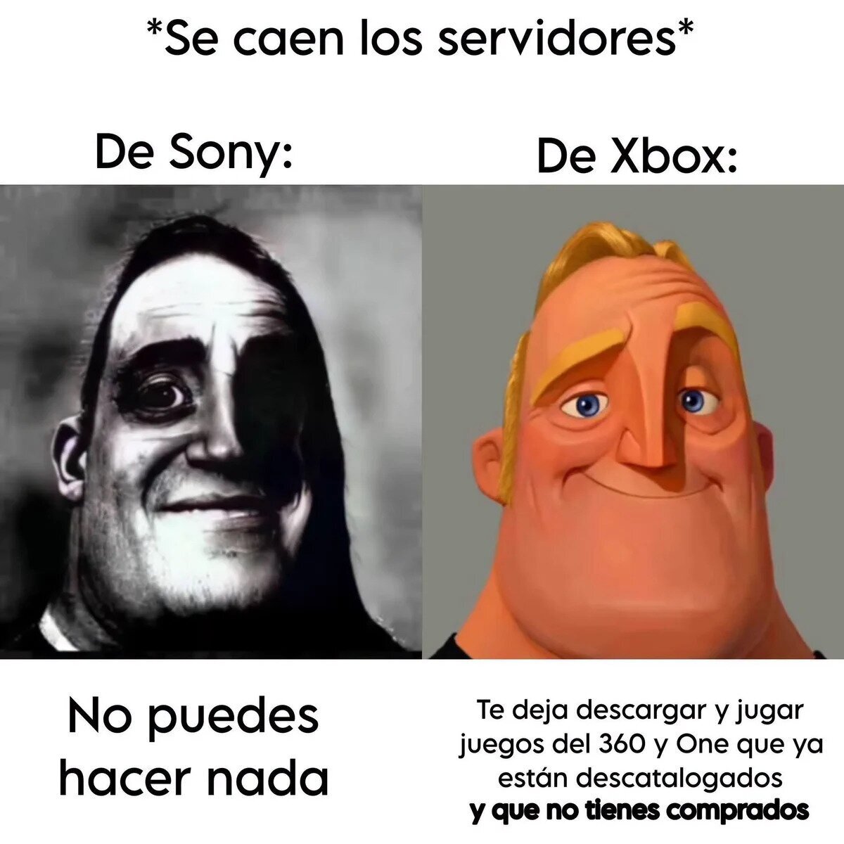 Diferencia en los servidores