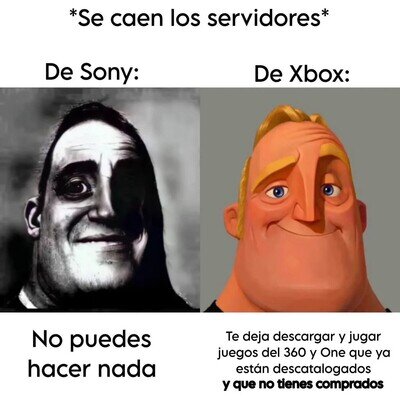 Diferencia en los servidores