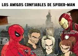 Cuando Spider-Man se da cuenta de que sus amigos tienen un CV m&aacute;s turbio que el suyo