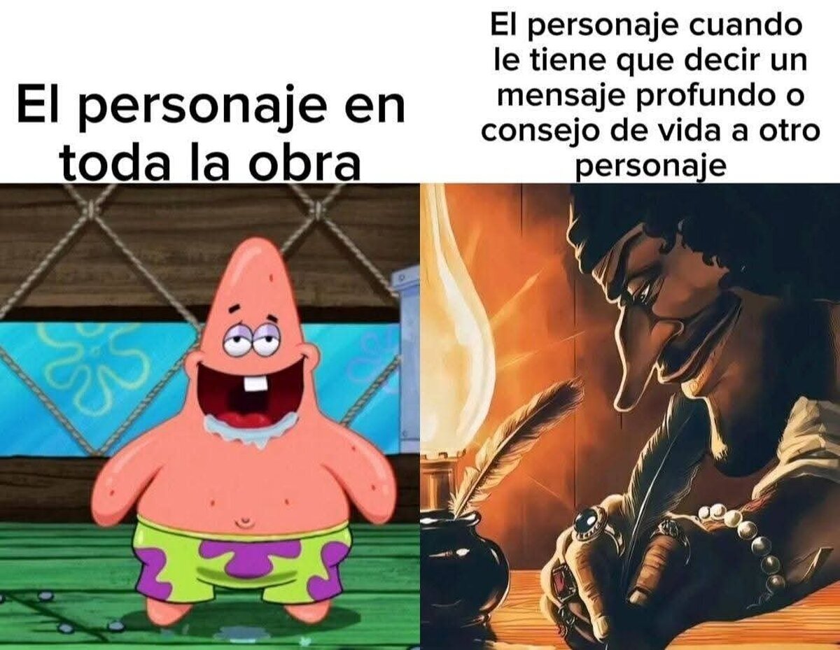 Hay que saber escribir personajes